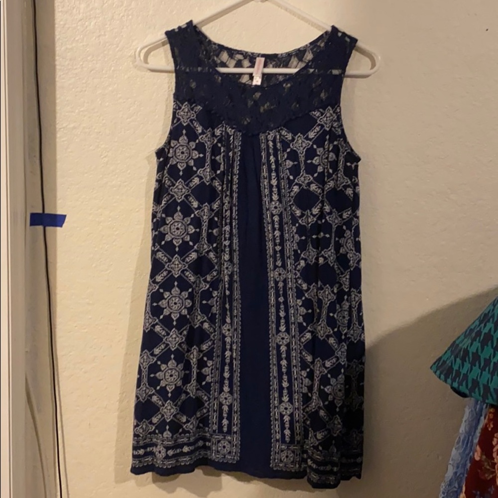 Blue xhilaration dress